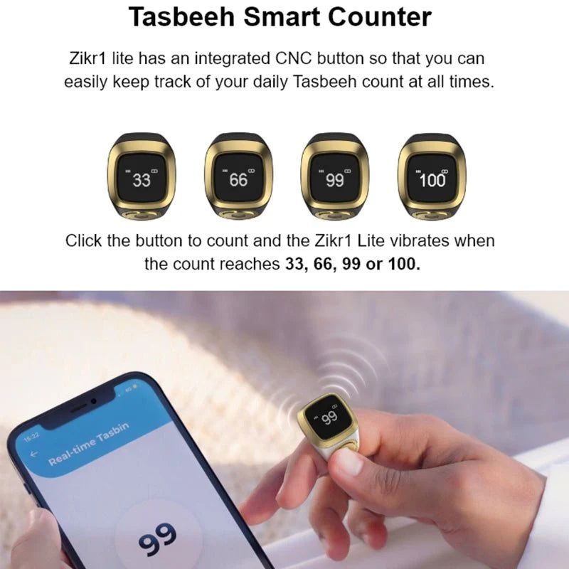 Smart Zikr Ring – Stay Connected with Your Faith